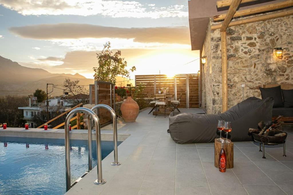 Lasithi Luxury Villa Mesa Lasithi Екстериор снимка